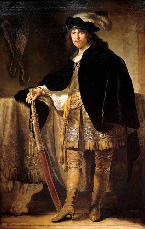 Ferdinand bol Portrait of a Young Man with a Sword china oil painting image